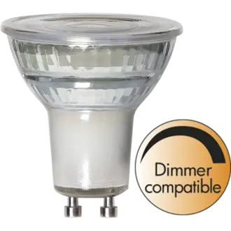 LED-lampa GU10 MR16 Spotlight Glass