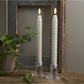 LED Antikljus 2-pack Flamme Swirl