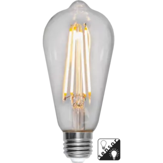 LED-lampa E27 ST64 Sensor clear