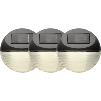 Solcellsvägglykta 3-pack Fency
