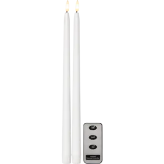 LED Antikljus 2-pack Flamme Slim