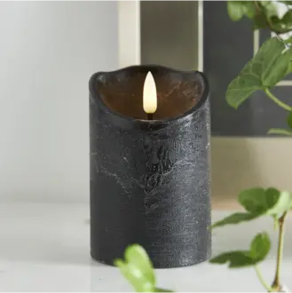 LED Blockljus Flamme Rustic