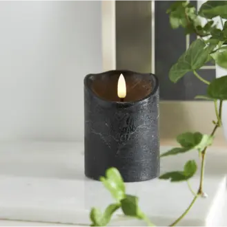 LED Blockljus Flamme Rustic