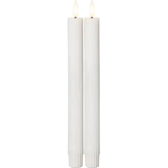LED Antikljus 2-pack Flamme Stripe