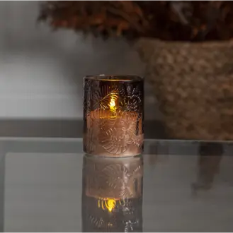 LED Blockljus Flamme Leaf