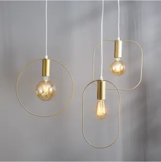 LED-lampa E27 G95 Plain Amber