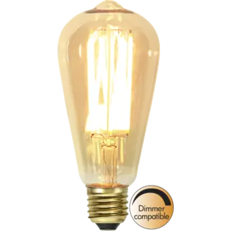LED-lampa E27 ST64 Vintage Gold