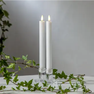 LED Antikljus 2-pack Flamme Stripe