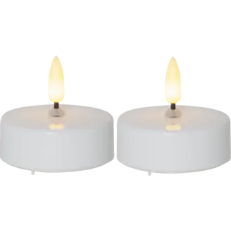 LED Värmeljus 2-pack Flamme