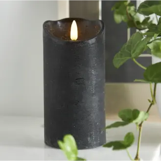 LED Blockljus Flamme Rustic
