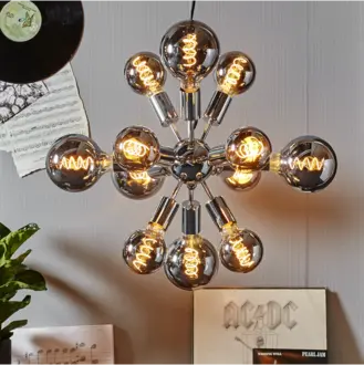 LED-lampa E27 G125 Decoled Spiral Smoke