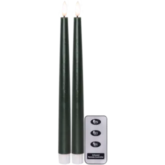 LED Antikljus 2-pack Flamme Slim