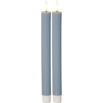 LED Antikljus 2-pack Flamme Stripe