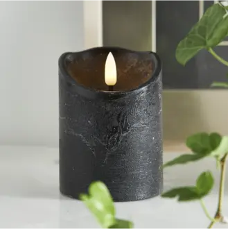 LED Blockljus Flamme Rustic