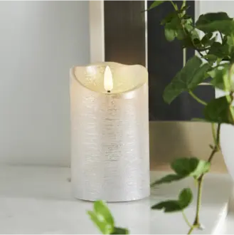 LED Blockljus Flamme Rustic