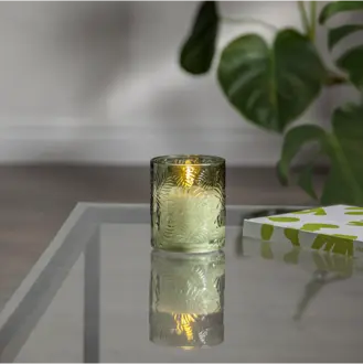LED Blockljus Flamme Leaf