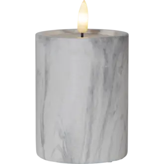 LED Blockljus Flamme Marble
