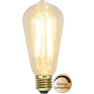 LED-lampa E27 ST64 Soft Glow