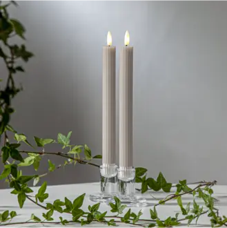 LED Antikljus 2-pack Flamme Stripe