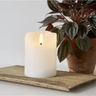 LED Blockljus Flamme Rustic