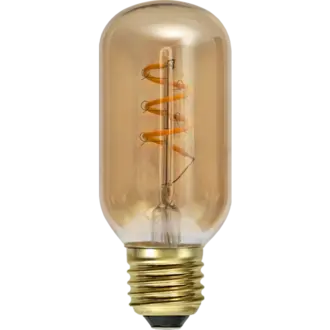 LED-lampa E27 T45 Decoled Spiral Amber