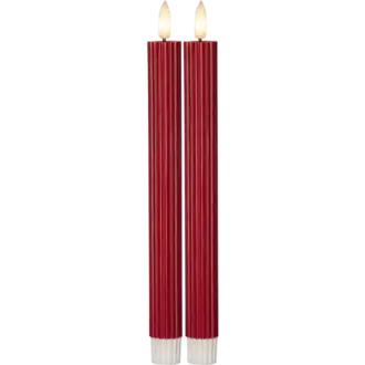 LED Antikljus 2-pack Flamme Stripe
