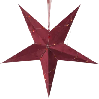 Pappersstjärna Velvet