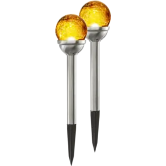 Solcellspollare 2-pack Roma