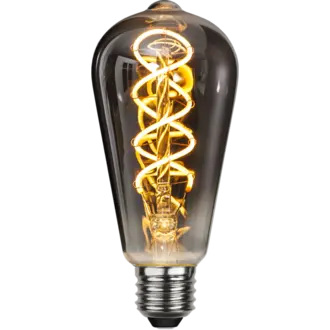 LED-lampa E27 ST64 Decoled Spiral Smoke