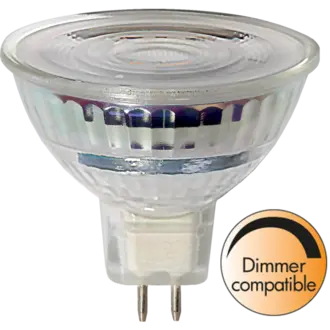 LED-lampa GU5,3 MR16 Spotlight Glass