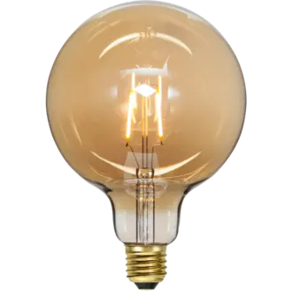 LED-lampa E27 G125 Plain Amber