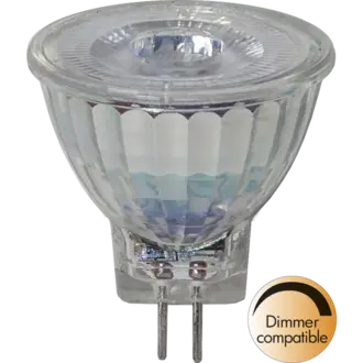 LED-lampa GU4 MR11 Spotlight Glass
