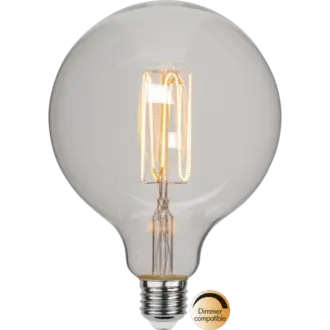 LED-lampa E27 G125 Decoled Grace Clear