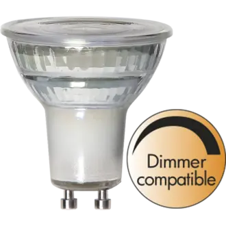 LED-lampa GU10 MR16 Spotlight Glass