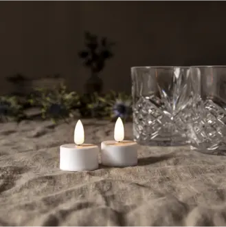 LED Värmeljus 2-pack Flamme