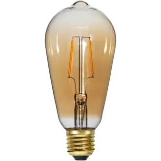 LED-lampa E27 ST64 Plain Amber