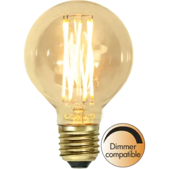 LED-lampa E27 G80 Vintage Gold