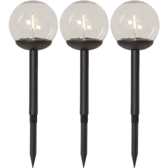 Solcellspollare 3-pack Globe