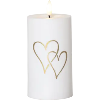 LED Ljus Flamme Heart