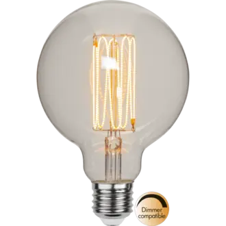 LED-lampa E27 G95 Decoled Grace Clear