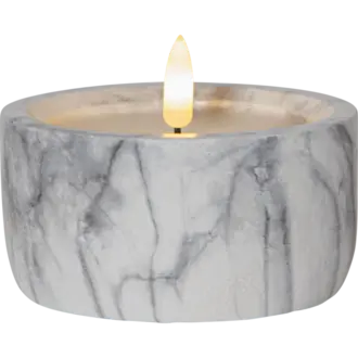 LED Blockljus Flamme Marble