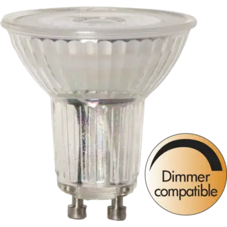 LED-lampa GU10 MR16 Spotlight Glass