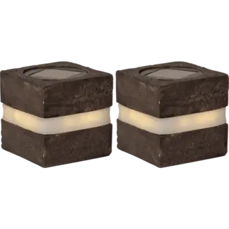 Solcellsdekoration Stonecube