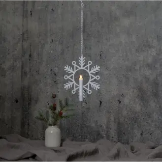 Inomhusdekoration Flamme Snow